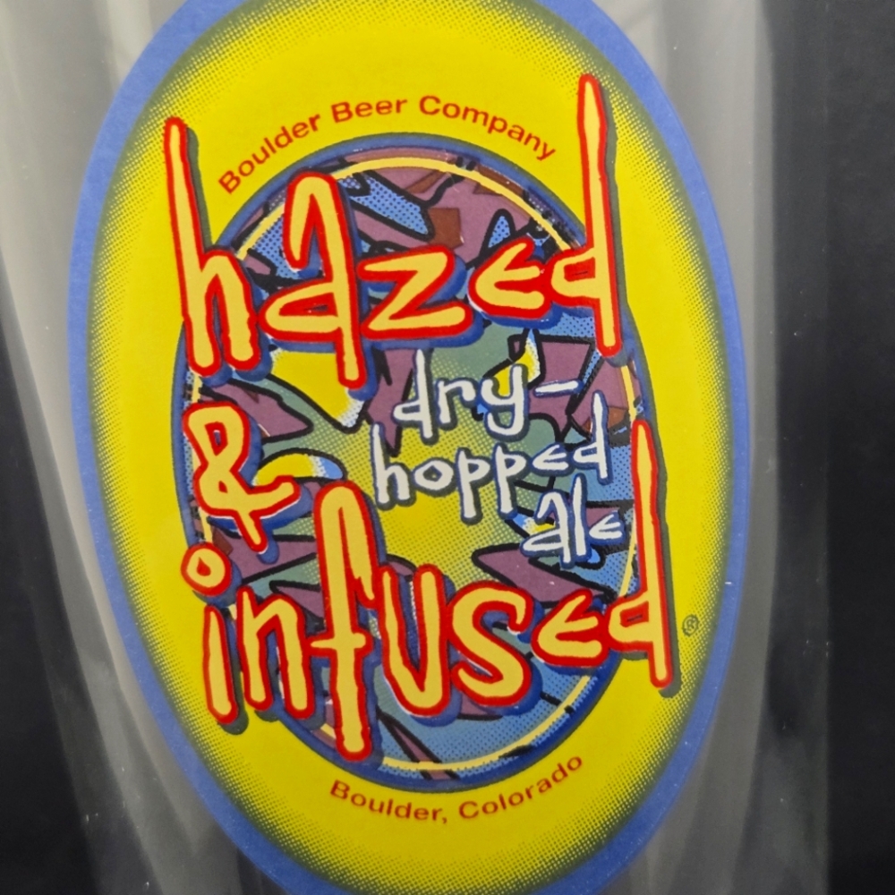 Hazed & Infused Dry-Hopped Ale Pint Glass EUC, Boulder Beer Company Colorado - Picture 2 of 3